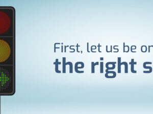 First, let us be on the right side